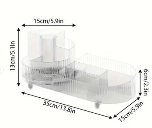 Miniatura 4 de Organizador de objetos transparente 360°
